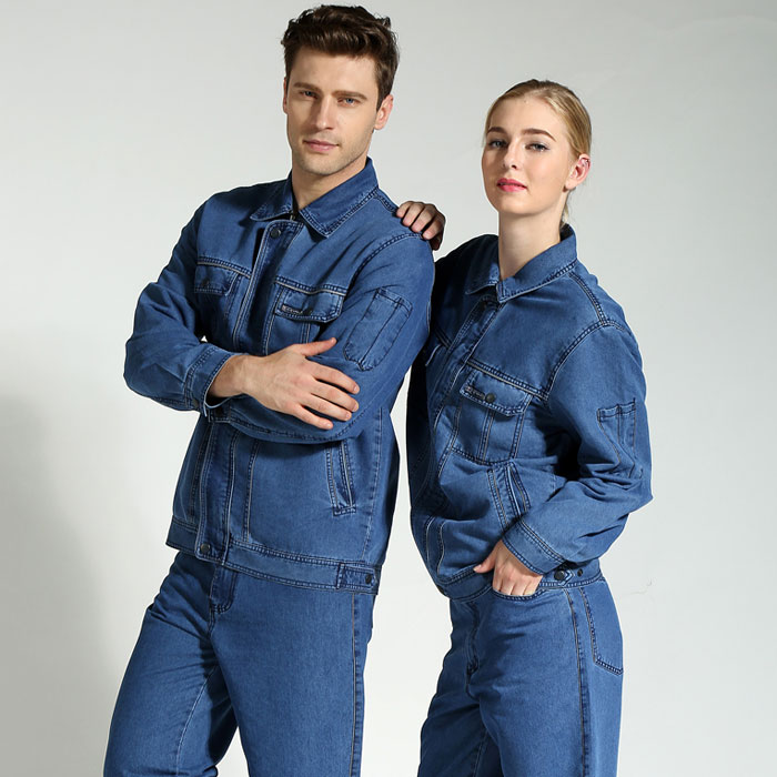 國家電網(wǎng)電力服 純棉牛仔施工服 JL-GC018