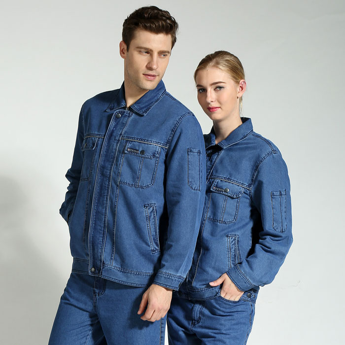 國家電網(wǎng)電力服 純棉牛仔施工服 JL-GC018