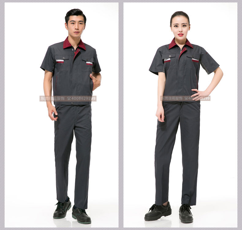 倉儲包裝夏季套裝工作服07