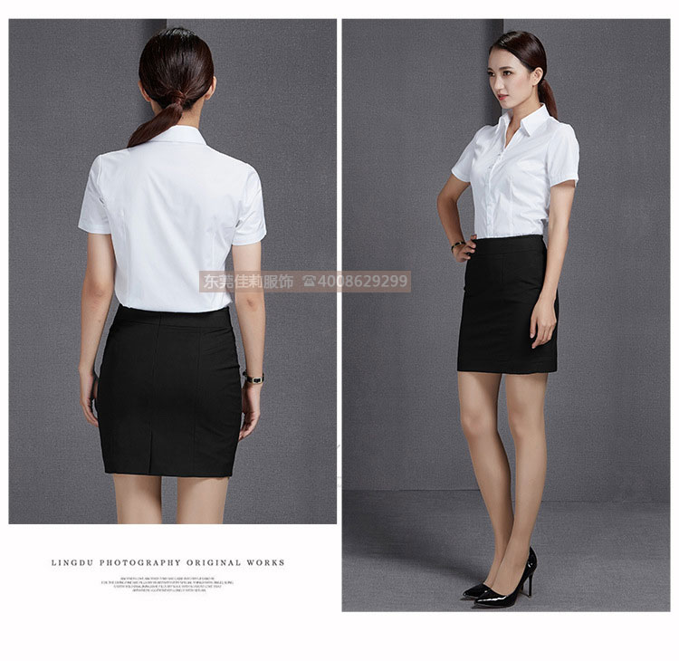 優(yōu)質(zhì)辦公室女士短袖襯衫-細節(jié)展示